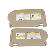 DURAFORCE Pair LH RH Sun Visor w/Lamp for 2013-18 Nissan Pathfinder 2014-17 Infiniti QX60