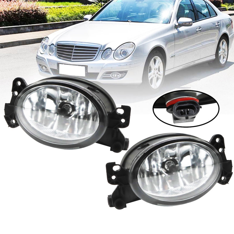 DURAFORCE Pair LED Fog Lights for Mercedes Benz W211 E320 E350 E550 2007-2009 New