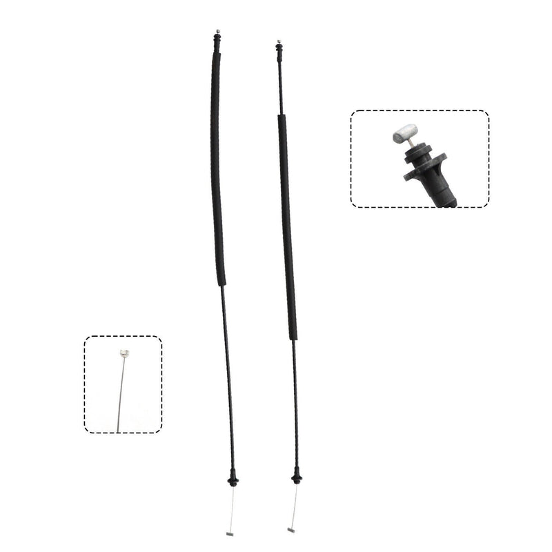 DURAFORCE Rear Door Latch Release Cable Pair for 1998-2002 Dodge Ram 1500-3500