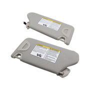 DURAFORCE Pair Sun Visor Gray w/ Light for 2013-2018 Nissan Altima Left & Right