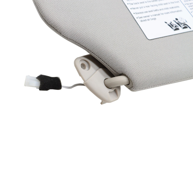 DURAFORCE Pair Sun Visor Gray w/ Light for 2013-2018 Nissan Altima Left & Right