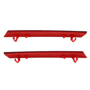 DURAFORCE Cadillac XTS 2013-2017 Red Rear Bumper Lower Reflector Light Trim Pair