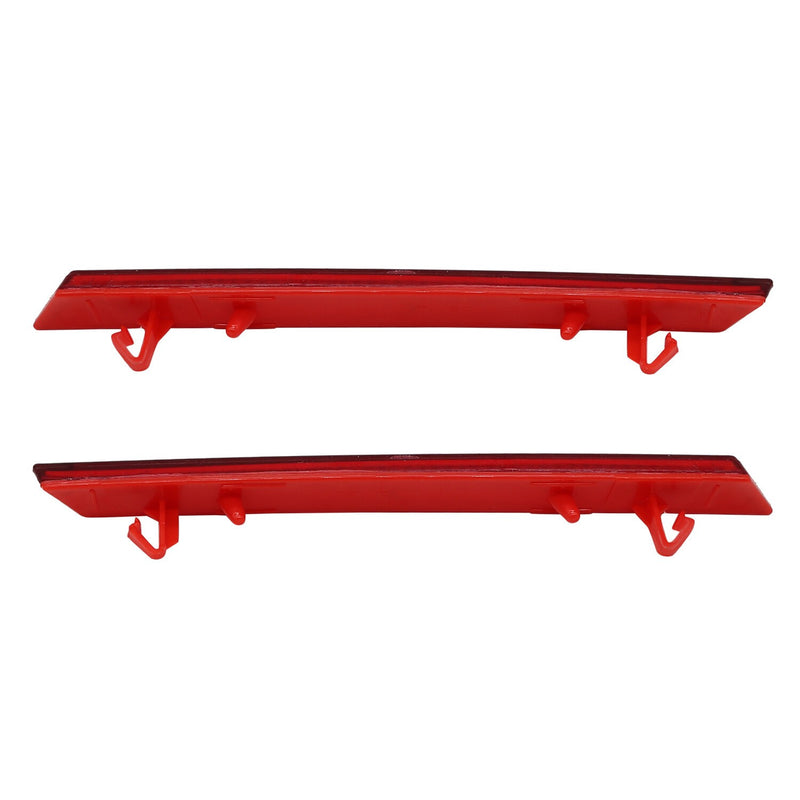 DURAFORCE Cadillac XTS 2013-2017 Red Rear Bumper Lower Reflector Light Trim Pair