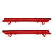 DURAFORCE Cadillac XTS 2013-2017 Red Rear Bumper Lower Reflector Light Trim Pair