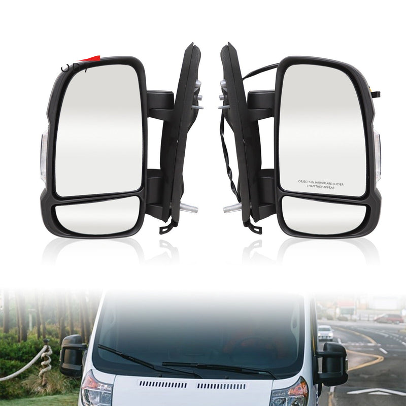 DURAFORCE Pair Power Side Mirrors for 2010-2024 RAM Promaster 1500 2500 3500