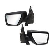 DURAFORCE Pair Right & Left Side Mirrors w/ BLIS & Light Manual Fold for 21-24 Ford F-150
