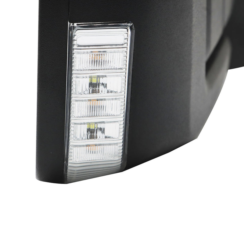 DURAFORCE Pair Right & Left Side Mirrors w/ BLIS & Light Manual Fold for 21-24 Ford F-150
