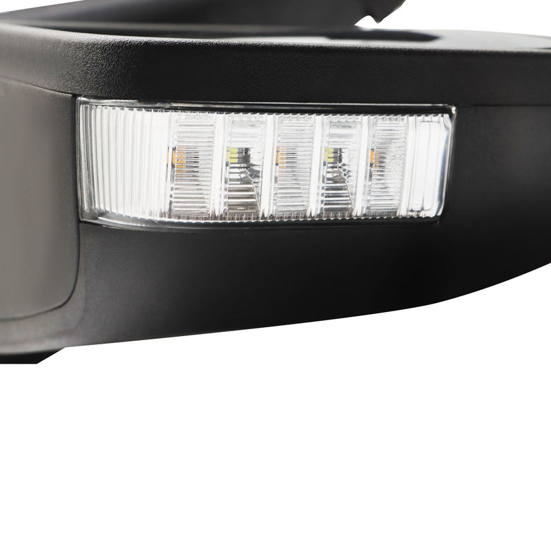 DURAFORCE Pair Right & Left Side Mirrors w/ BLIS & Light Manual Fold for 21-24 Ford F-150