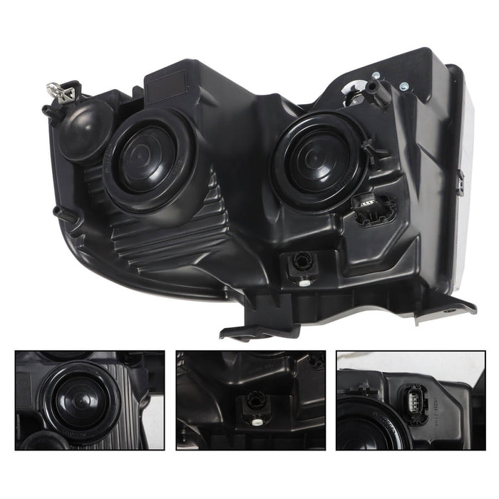 DURAFORCE 2015-2017 Ford Expedition Passenger Chrome Halogen Headlight with Bulbs