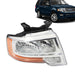 DURAFORCE 2015-2017 Ford Expedition Passenger Chrome Halogen Headlight with Bulbs