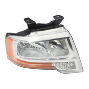 DURAFORCE 2015-2017 Ford Expedition Passenger Chrome Halogen Headlight with Bulbs