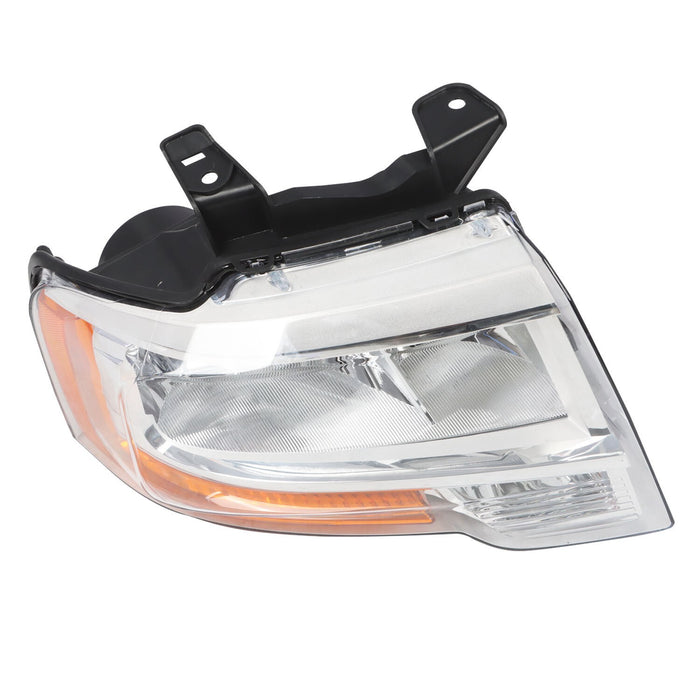 DURAFORCE 2015-2017 Ford Expedition Passenger Chrome Halogen Headlight with Bulbs