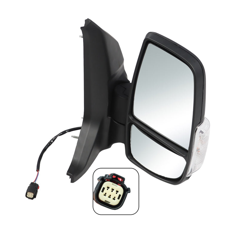 DURAFORCE Right Side Power Mirror with Lamp for Ford Transit 150 250 350HD 2010-2024