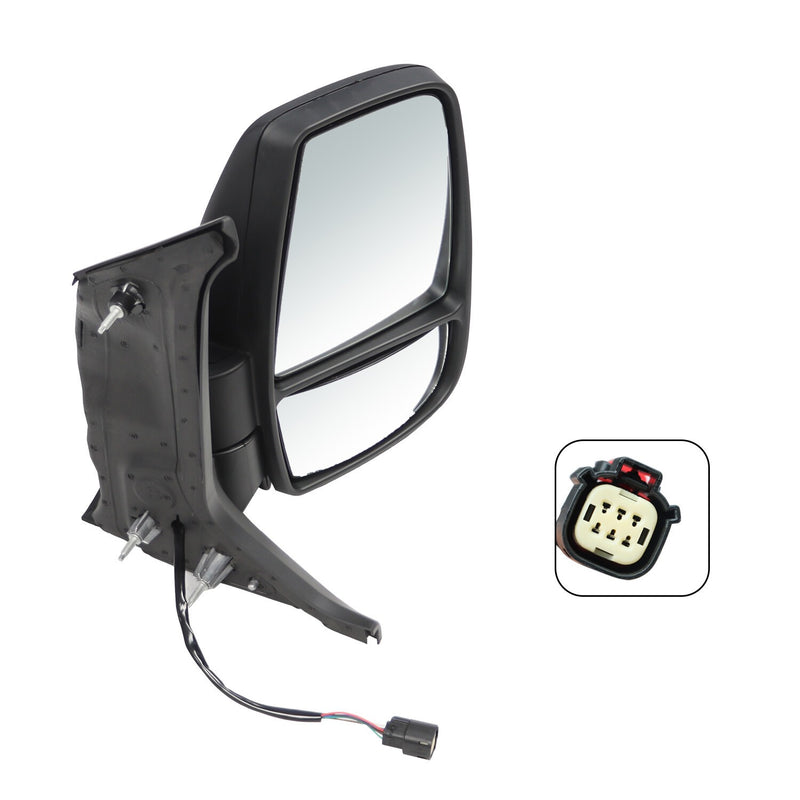 DURAFORCE Right Side Power Mirror with Lamp for Ford Transit 150 250 350HD 2010-2024