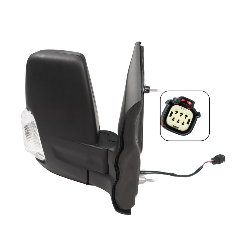 DURAFORCE Right Side Power Mirror with Lamp for Ford Transit 150 250 350HD 2010-2024