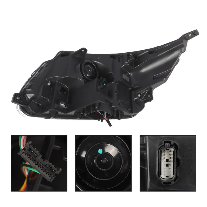 DURAFORCE 2016-2018 Ford Explorer Passenger Side Halogen Headlight with LED DRL