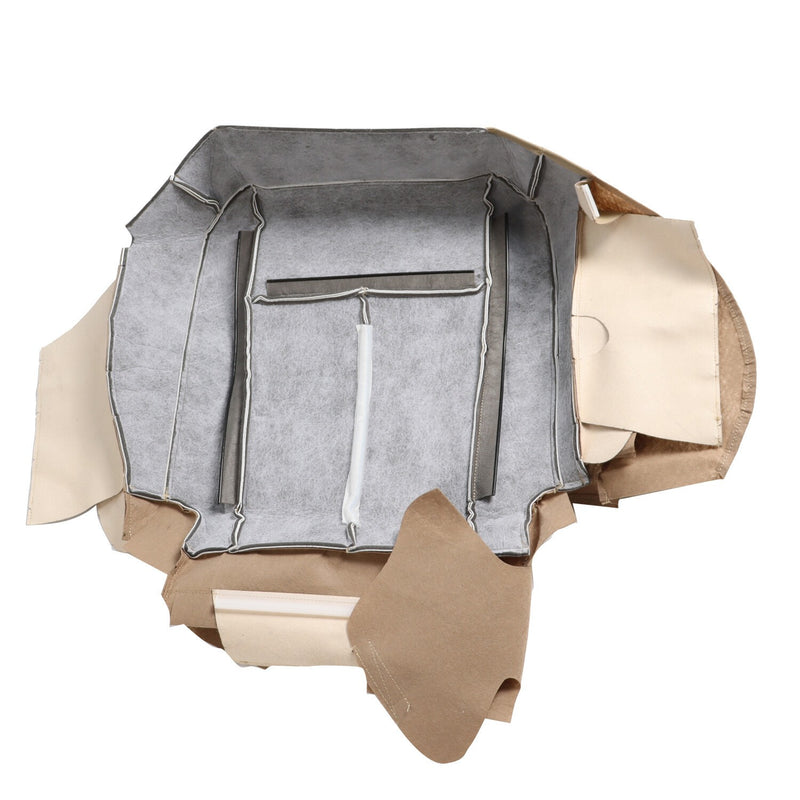 DURAFORCE PERF Tan Leather Driver & Passenger Seat Covers Bottom for 07-14 Ford Expedition