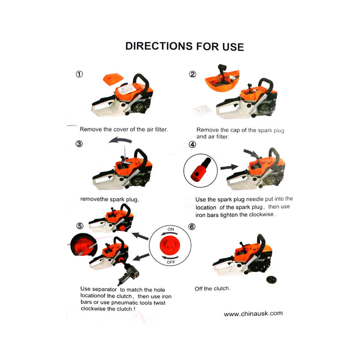 DURAFORCE 14mm Piston Stop Tool for Stihl Husqvarna Chainsaw Clutch Flywheel Removal