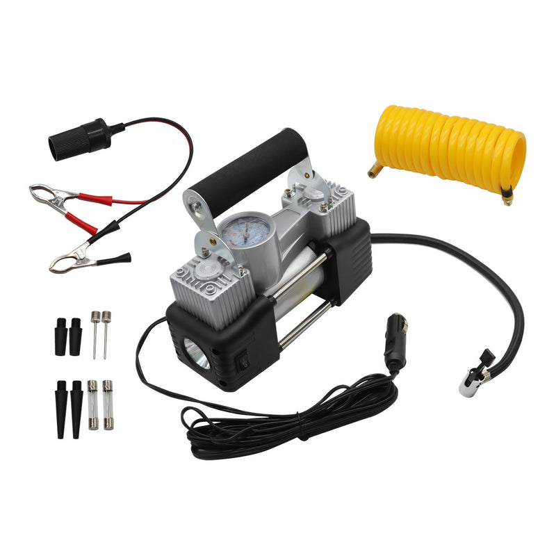 DURAFORCE Heavy Duty Portable 12V Electric Air Compressor Car Tire Inflator Pump
