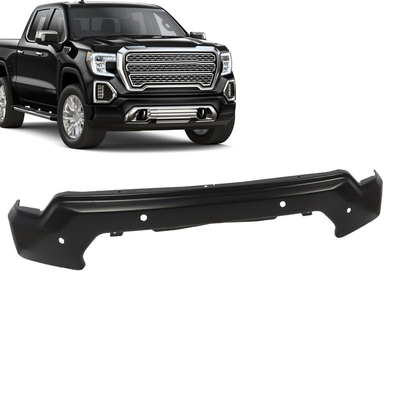 DURAFORCE Primed Steel Front Bumper Face Bar w/ Park Sensor for 2019-2021 GMC Sierra 1500
