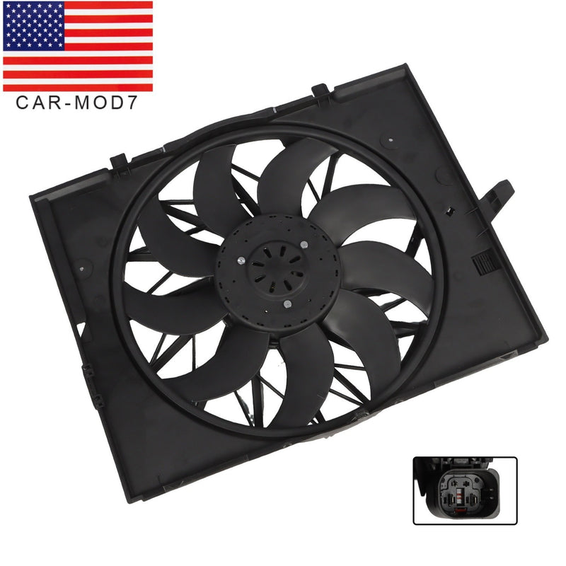 DURAFORCE BMW 04-09 Radiator Cooling Fan Assembly for 525i 530i 528xi 750i 645Ci 621-211