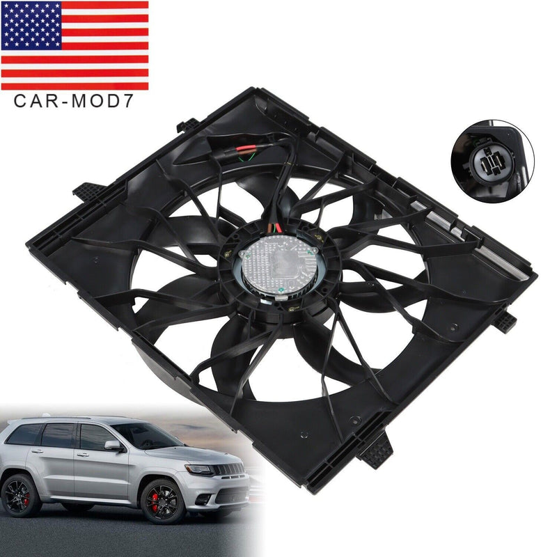 DURAFORCE Radiator Cooling Fan for Dodge Durango & Jeep Grand Cherokee 2014-2020 3.6L/5.7L