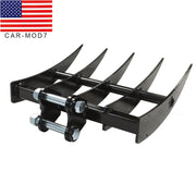DURAFORCE Mini Excavator Rake Attachment 1-1.5 Ton Digger USA In Stock