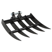 DURAFORCE Mini Excavator Rake Attachment 1-1.5 Ton Digger USA In Stock