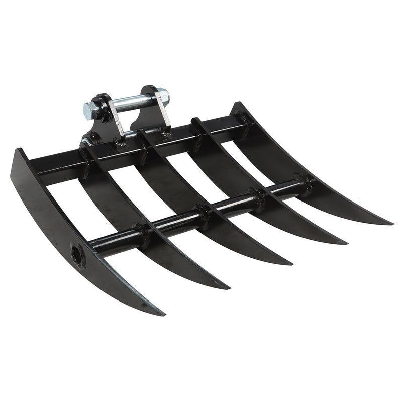 DURAFORCE Mini Excavator Rake Attachment 1-1.5 Ton Digger USA In Stock