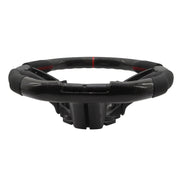 DURAFORCE Carbon Fiber Flat Leather Steering Wheel for Ford Mustang 2010-2014
