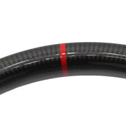 DURAFORCE Carbon Fiber Flat Leather Steering Wheel for Ford Mustang 2010-2014