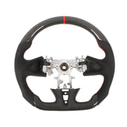 DURAFORCE Carbon Fiber Flat Sport Steering Wheel for Infiniti Q50 2013-2018 Non-Heated