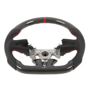 DURAFORCE Carbon Fiber Flat Sport Steering Wheel for Infiniti Q50 2013-2018 Non-Heated