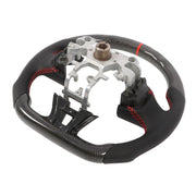 DURAFORCE Carbon Fiber Flat Sport Steering Wheel for Infiniti Q50 2013-2018 Non-Heated