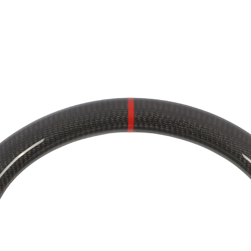 DURAFORCE Carbon Fiber Flat Sport Steering Wheel for Infiniti Q50 2013-2018 Non-Heated