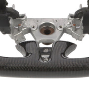 DURAFORCE Carbon Fiber Flat Sport Steering Wheel for Infiniti Q50 2013-2018 Non-Heated
