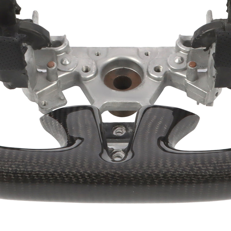 DURAFORCE Carbon Fiber Flat Sport Steering Wheel for Infiniti Q50 2013-2018 Non-Heated