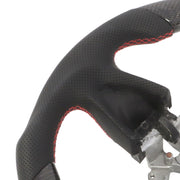 DURAFORCE Carbon Fiber Flat Sport Steering Wheel for Infiniti Q50 2013-2018 Non-Heated