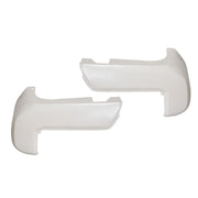 DURAFORCE Toyota Tacoma Rear Bumper End Cap White Set Pair 2016-2024 No Sensor Hole