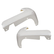 DURAFORCE Toyota Tacoma Rear Bumper End Cap White Set Pair 2016-2024 No Sensor Hole