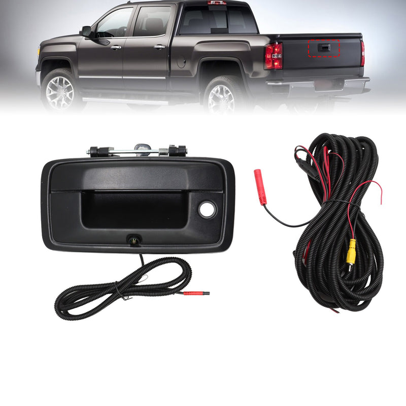 DURAFORCE Backup Tailgate Handle Camera for Silverado Sierra Colorado Canyon Rear View