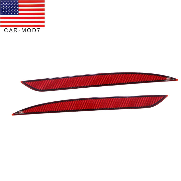 DURAFORCE 2020-22 Tesla Model Y Red Rear Bumper Reflector Marker Left & Right Pair