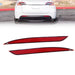 DURAFORCE 2020-22 Tesla Model Y Red Rear Bumper Reflector Marker Left & Right Pair