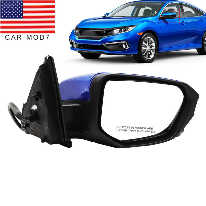 DURAFORCE Right Blue Power Heated Side Mirror w/ Camera 11Pin for Honda Civic 2016-21