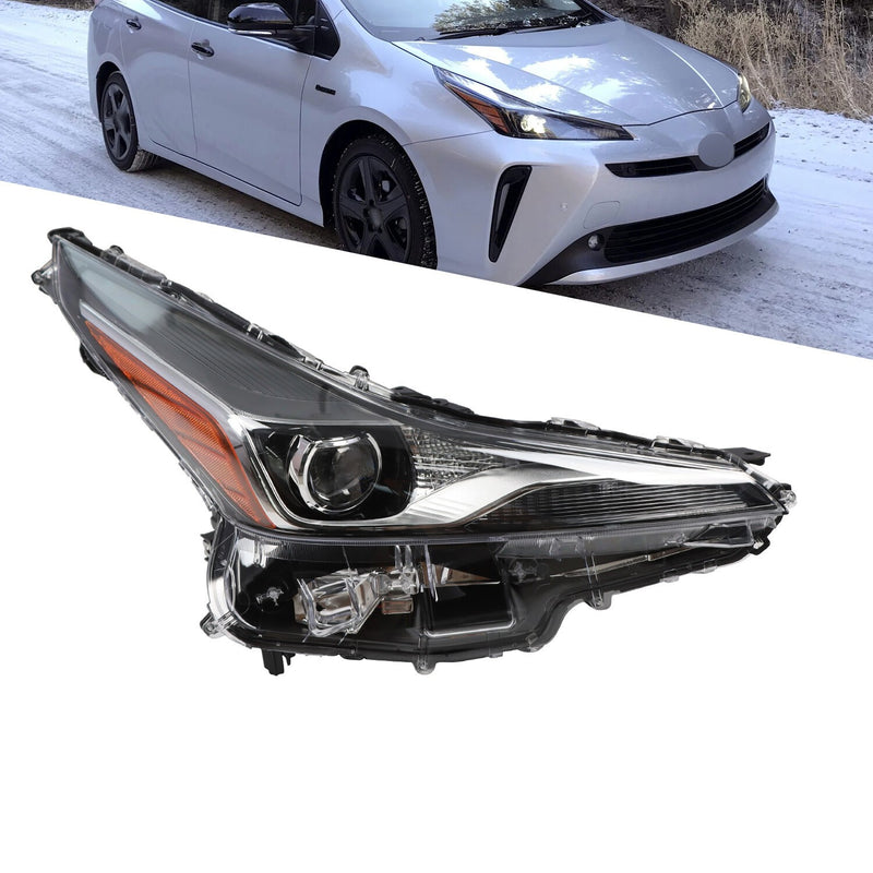 DURAFORCE Right Headlight Assembly Passenger Side 2019-2022 Toyota Prius TO2502280