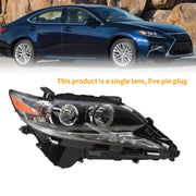 DURAFORCE Right Passenger Headlight 2016-2018 Lexus ES350 ES300H Halogen Projector Lens