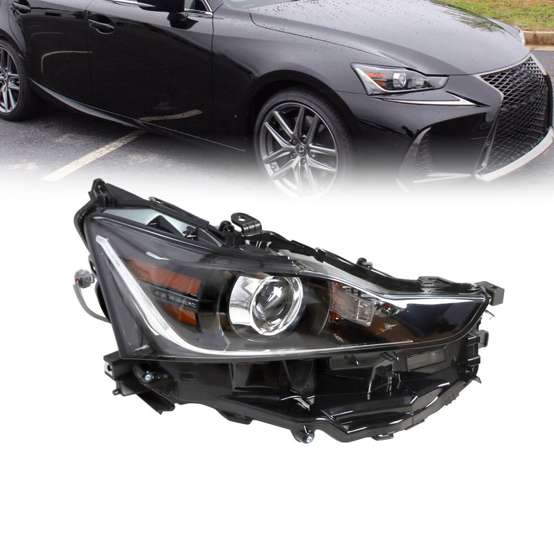 DURAFORCE Right Passenger LED Headlight 81145-53810 for 2017-2020 Lexus IS300 IS350