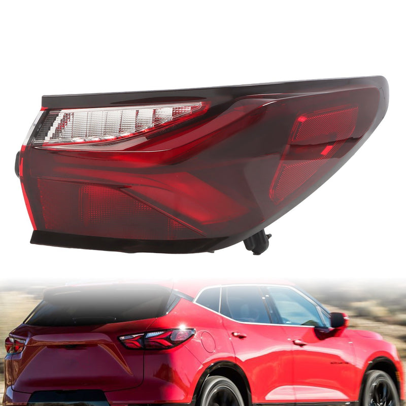 DURAFORCE Right Rear LED Tail Light Brake Lamp for 2019-2022 Chevy Blazer Outer Side