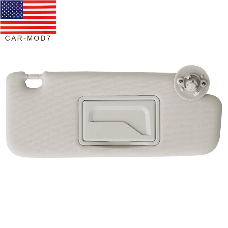 DURAFORCE Right Passenger RH Sun Visor Gray for Chevrolet Sonic 2012-22 & Spark 2011-22