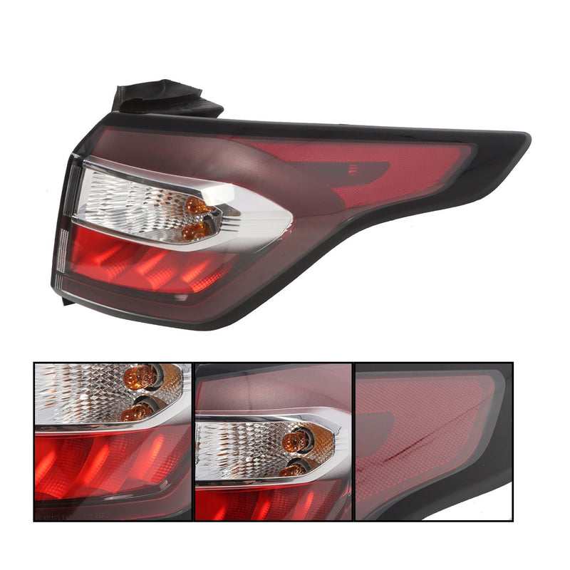DURAFORCE Right Passenger Tail Light Brake Lamp for 2017-2019 Ford Escape Kuga